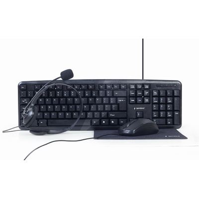 Tastatūra Gembird | 4-in-1 Multimedia office set | KBS-UO4-01 | Keyboard
