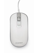 Pele Gembird | Optical USB mouse | MUS-4B-06-WS | Optical mouse | White/Silver Hover