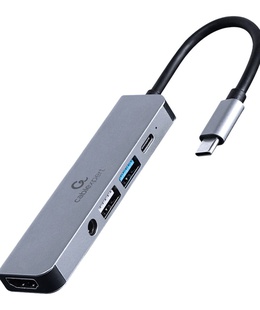  Cablexpert USB Type-C 5-in-1 multi-port adapter (Hub + HDMI + PD + stereo audio) | A-CM-COMBO5-02  Hover