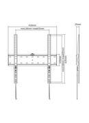  Gembird | Wall mount | WM-55F-02 | Fixed | 32-55  | Maximum weight (capacity) 40 kg | Black Hover