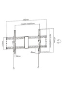  Gembird | Wall mount | WM-90T-01 | Tilt | 43-90  | Maximum weight (capacity) 70 kg | Black Hover
