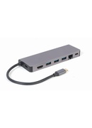  Cablexpert USB Type-C 5-in-1 multi-port adapter (Hub + HDMI + PD + card reader + LAN) | A-CM-COMBO5-05 | Adapter Hover