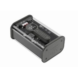  Gembird | Transparent QC3.0 Quick Charging Power Bank | PB09-TQC3-01 | 9000 mAh | Black
