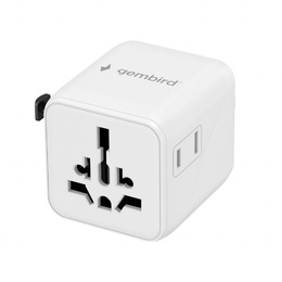  Gembird Universal travel power adapter | TPA-INT-01-W | Travel adapter