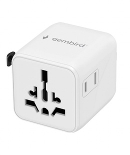  Gembird Universal travel power adapter | TPA-INT-01-W | Travel adapter  Hover