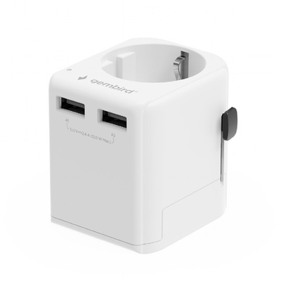 Gembird EU to Universal travel power adapter
