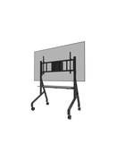 Neomounts MOVE Go XL FL50-575BL1 TV trolley - 65-110 - max 125 kg - manual h 129-139 cm - VESA 100x100-1100x600 - incl. hardware shelf - lo
