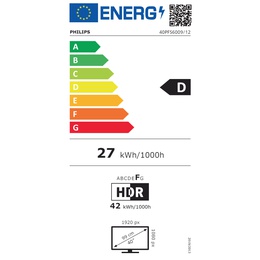 Televizors Philips 40PFS6009/12 | 40 | Smart TV | Titan | Full HD | Black