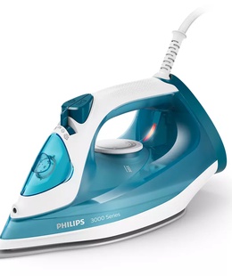 Philips | DST3011/20 | Steam Iron | 2100 W | Water tank capacity 0.3 ml | Continuous steam 30 g/min | Blue  Hover