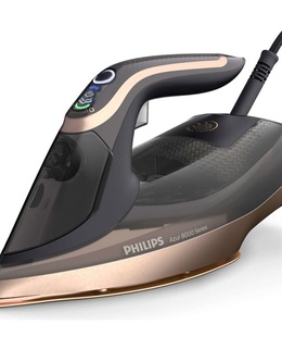  Philips | Azur DST8041/80 | Steam Iron | 3000 W | Water tank capacity 350 ml | Continuous steam 80 g/min | Steam boost performance 260 g/min | Black/Gold  Hover
