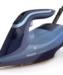  Philips | DST8020/20 Azur 8000 Series | Steam Iron | 3000 W | Water tank capacity 300 ml | Continuous steam 55 g/min | Light blue  Hover