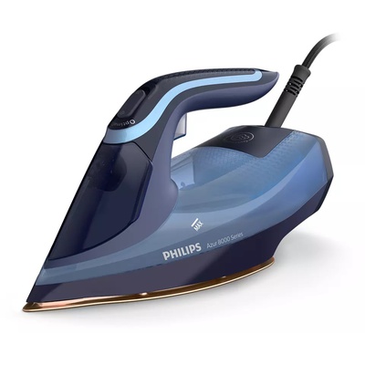  Philips | DST8020/20 Azur 8000 Series | Steam Iron | 3000 W | Water tank capacity 300 ml | Continuous steam 55 g/min | Light blue