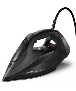  Philips | DST7511/80 | Steam Iron | 3200 W | Water tank capacity 300 ml | Continuous steam 55 g/min | Steam boost performance 260 g/min | Black  Hover
