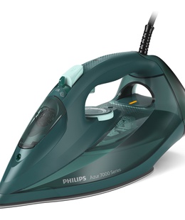  Philips | Iron | DST7050/70 | Steam Iron | 2800 W | Water tank capacity 300 ml | Continuous steam 50 g/min | Steam boost performance 250 g/min | Green  Hover