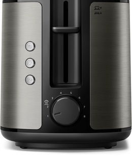 Tosteris Philips Toaster | HD2651/80 Viva Collection | Power 1050 W | Number of slots 2 | Housing material Metal | Black  Hover
