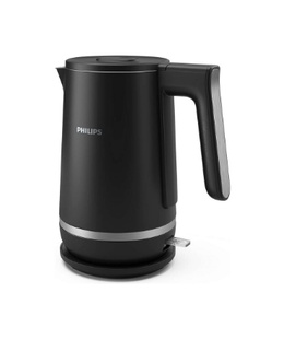 Tējkanna Philips Double Walled Kettle | HD9395/90 | Electric | 2200 W | 1.7 L | Stainless steel/Plastic | 360° rotational base | Black  Hover