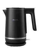 Tējkanna Philips Double Walled Kettle | HD9395/90 | Electric | 2200 W | 1.7 L | Stainless steel/Plastic | 360° rotational base | Black Hover