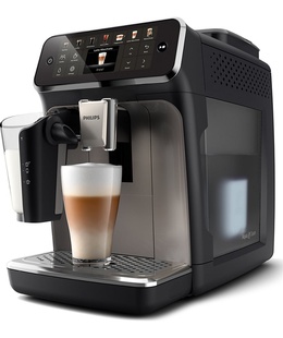  Philips Coffee Maker | EP4449/70	4400 Series | Pump pressure 15 bar | Built-in milk frother | Fully Automatic | 1500 W | Black  Hover
