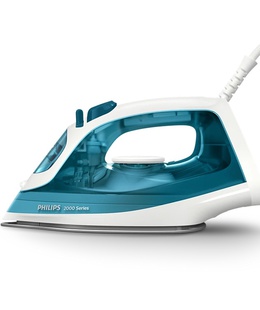  Philips Steam Iron | DST2020/90 2000 series | Steam Iron | 2000 W | Water tank capacity 250 ml | Continuous steam 25 g/min | Steam boost performance 110 g/min | Blue/White  Hover