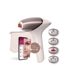 Epilātors Philips IPL Hair Removal Device with SenseIQ | BRI977/00 Lumea 9900 Series | Bulb lifetime (flashes) 450.000 | Number of power levels 5 | Rose