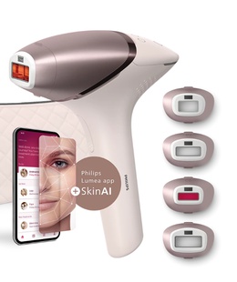 Epilātors Philips IPL Hair Removal Device with SenseIQ | BRI977/00 Lumea 9900 Series | Bulb lifetime (flashes) 450.000 | Number of power levels 5 | Rose  Hover