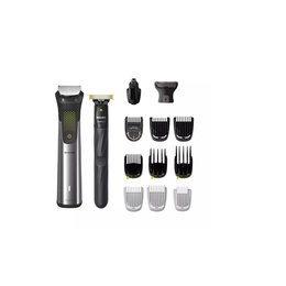  Philips | All-in-One Trimmer | MG9552/15 | Cordless | Wet & Dry | Number of length steps 27 | Silver/Black/Green