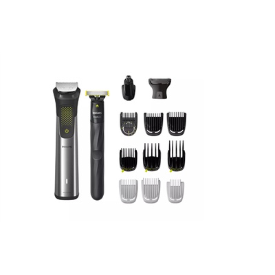  Philips | All-in-One Trimmer | MG9552/15 | Cordless | Wet & Dry | Number of length steps 27 | Silver/Black/Green