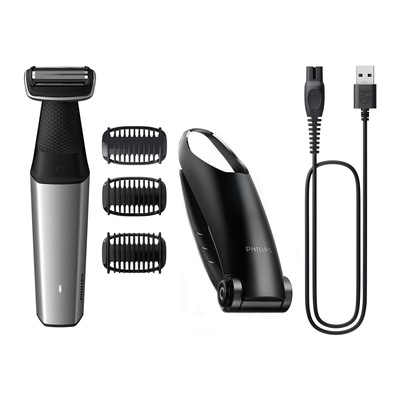  Philips | Hair clipper for body | BG5021/15 | Cordless | Wet & Dry | Number of length steps 3 | Silver/Black