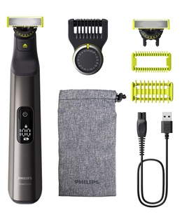 Philips | Hair Trimmer for Face and Body | QP6552/15 OneBlade Pro 360 | Cordless | Wet & Dry | Number of length steps 20 | Chrome  Hover