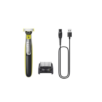  Philips Shaver | QP2734/23 OneBlade 360 | Operating time (max) 60 min | Wet & Dry | Lithium Ion | Green/Gray