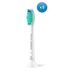 Birste Philips | Replacement brush heads | HX6018/87 Sonicare ProResults | Heads | For adults | Number of brush heads included 8 | Black  Hover