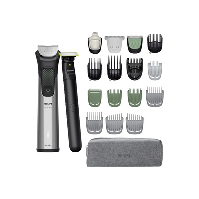  Philips All-in-One Hair Trimmer | MG9557 | Cordless | Wet & Dry | Number of length steps 27 | Black/Silver