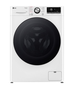 Veļas mazgājamā  mašīna LG | Washing Machine | F4WR711S2W | Energy efficiency class A - 10% | Front loading | Washing capacity 11 kg | 1400 RPM | Depth 55.5 cm | Width 60 cm | Display | LED | Steam function | Direct drive | Wi-Fi | White  Hover