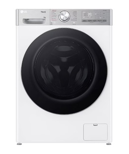 Veļas mazgājamā  mašīna LG | Washing Machine | F2WR909P3W | Energy efficiency class A-10% | Front loading | Washing capacity 9 kg | 1200 RPM | Depth 47.5 cm | Width 60 cm | LED | Steam function | Direct drive | Wi-Fi | White  Hover