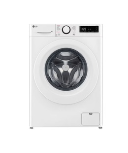 Veļas mazgājamā  mašīna LG | Washing machine | F2WR508SWW | Energy efficiency class A | Front loading | Washing capacity 8 kg | 1200 RPM | Depth 47.5 cm | Width 60 cm | Display | LED | Steam function | Direct drive | White  Hover