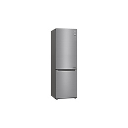  LG | Refrigerator | GBB61PZJMN | Energy efficiency class E | Free standing | Combi | Height 186 cm | No Frost system | Fridge net capacity 234 L | Freezer net capacity 107 L | Display | 36 dB | Silver