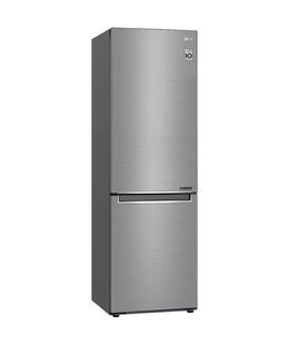  LG | Refrigerator | GBB61PZJMN | Energy efficiency class E | Free standing | Combi | Height 186 cm | No Frost system | Fridge net capacity 234 L | Freezer net capacity 107 L | Display | 36 dB | Silver  Hover