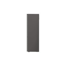  LG | Refrigerator | GBB72PZDMN | Energy efficiency class E | Free standing | Combi | Height 203 cm | No Frost system | Fridge net capacity 277 L | Freezer net capacity 107 L | Display | 36 dB | Silver