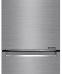  LG | Refrigerator | GBB71PZDMN | Energy efficiency class E | Free standing | Combi | Height 186 cm | No Frost system | Fridge net capacity 234 L | Freezer net capacity 107 L | Display | 36 dB | Silver  Hover