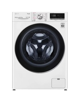 Veļas mazgājamā  mašīna LG Washing machine with dryer | F2DV5S8S2E | Energy efficiency class C/E | Front loading | Washing capacity 8.5 kg | 1200 RPM | Depth 48 cm | Width 60 cm | Display | LED | Drying system | Drying capacity 5 kg | Steam function | Direct drive | Wi-Fi | White  Hover