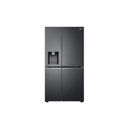  LG | Refrigerator | GSLV71MCLE | Energy efficiency class E | Free standing | Side by side | Height 179 cm | No Frost system | Fridge net capacity 416 L | Freezer net capacity 219 L | 36 dB | Matte Black