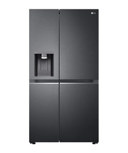  LG | Refrigerator | GSLV71MCLE | Energy efficiency class E | Free standing | Side by side | Height 179 cm | No Frost system | Fridge net capacity 416 L | Freezer net capacity 219 L | 36 dB | Matte Black  Hover