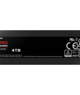  Samsung | 990 PRO with Heatsink | 4000 GB | SSD form factor M.2 2280 | Solid-state drive interface M.2 NVME | Read speed 7450 MB/s | Write speed 6900 MB/s  Hover
