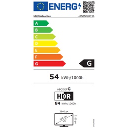 Televizors LG 4K Ultra HD Nanocell Smart TV | 43NANO82T3B | 43 | Smart TV | webOS24