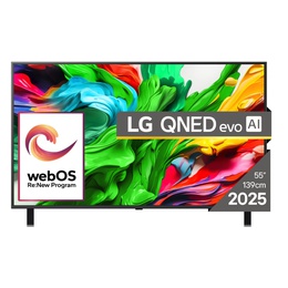 Televizors LG 55QNED85A3C | 55 | Smart TV | webOS 25 | UHD | Bllack