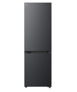  LG Refrigerator | GBBSJ10EEP | Energy efficiency class E | Free standing | Combi | Height 186 cm | No Frost system | Fridge net capacity 220 L | Freezer net capacity 113 L | Display | 35 dB | Essence Matte Black  Hover