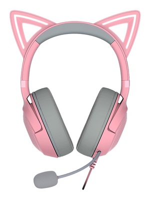 Austiņas Razer | Headset | Kraken Kitty V2 | Wired | On-Ear | Microphone | Noise canceling  Hover