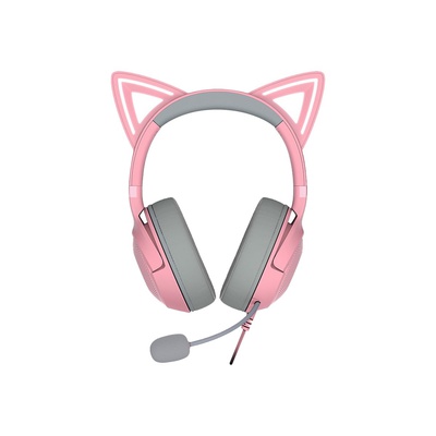 Austiņas Razer | Headset | Kraken Kitty V2 | Wired | On-Ear | Microphone | Noise canceling