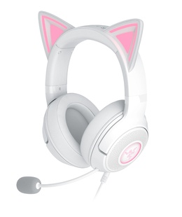 Austiņas Razer Headset | Kraken Kitty V2 | Wired | Over-ear | Microphone | Noise canceling | White  Hover
