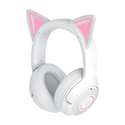 Austiņas Razer Headset | Kraken Kitty V2 BT | Bluetooth | Over-ear | Microphone | Noise canceling | Wireless | White